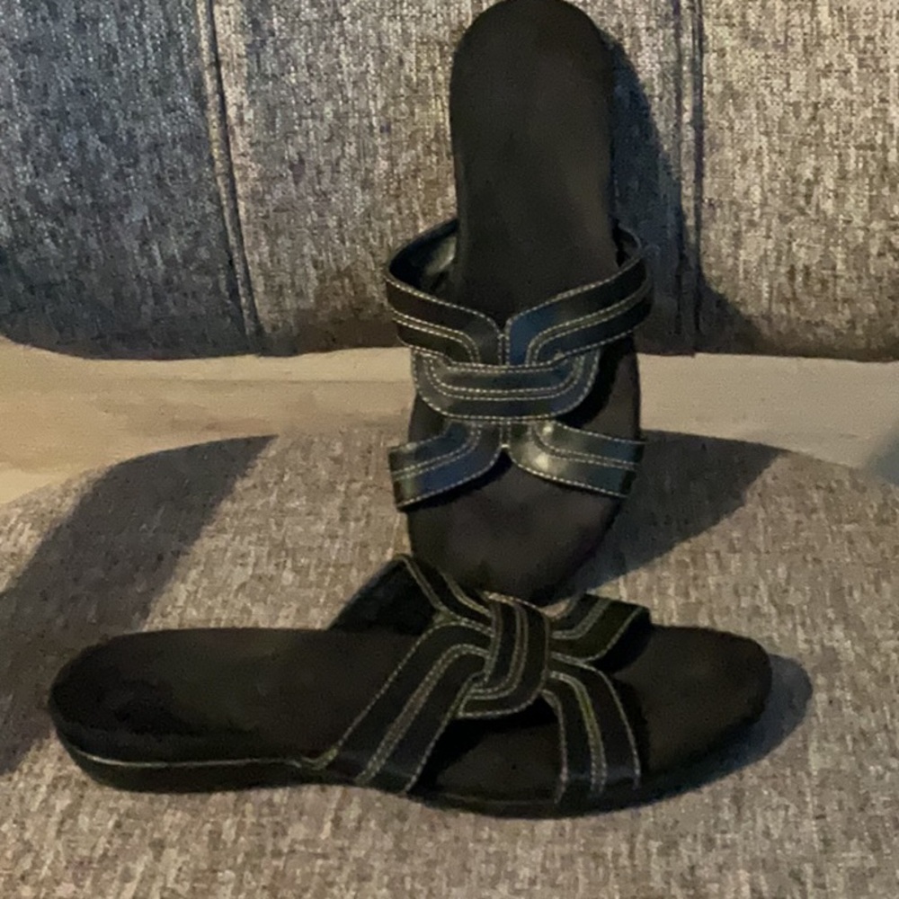 Women's Black Slide Sandals